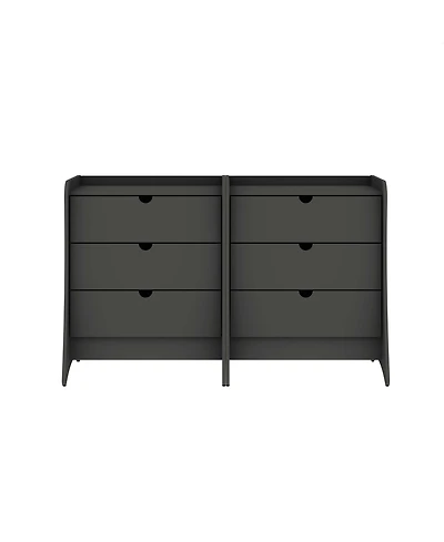 Manhattan Comfort Coney 2-Piece 28" 3-Drawer Nightstands