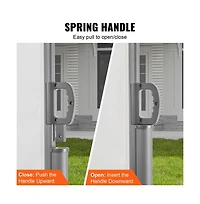 Sugift 71x236 inch Retractable Side Awning Aluminum Privacy Screen Room Divider for Patio Balcony