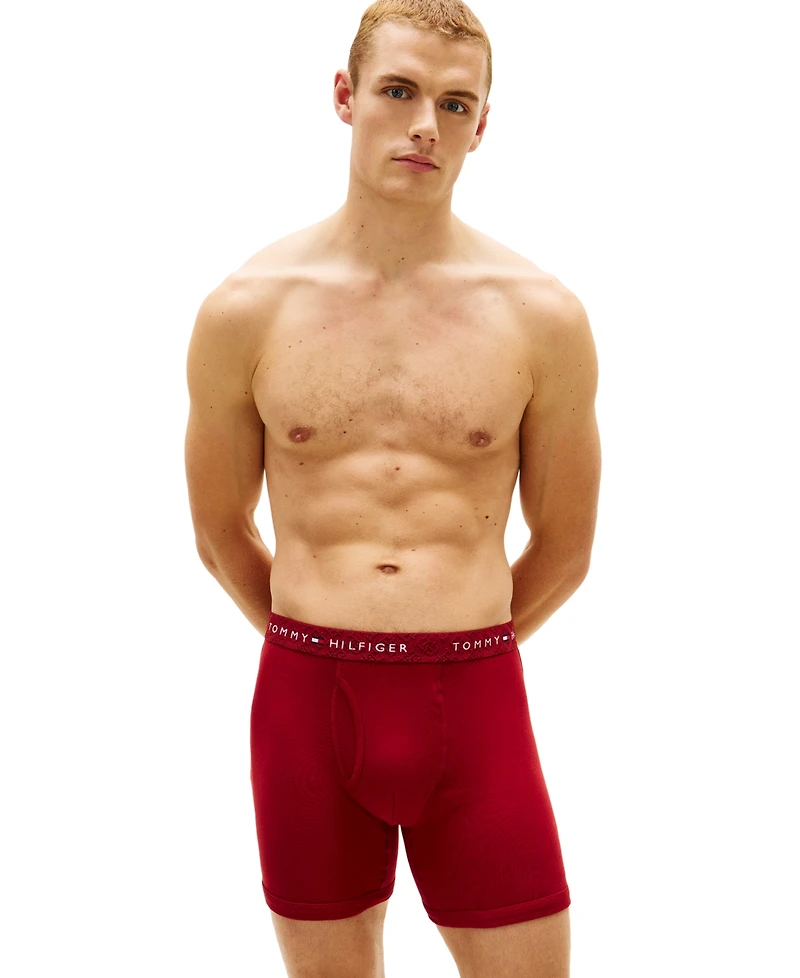 Tommy Hilfiger Men's Cotton Classics Boxer Briefs, 3-Pack