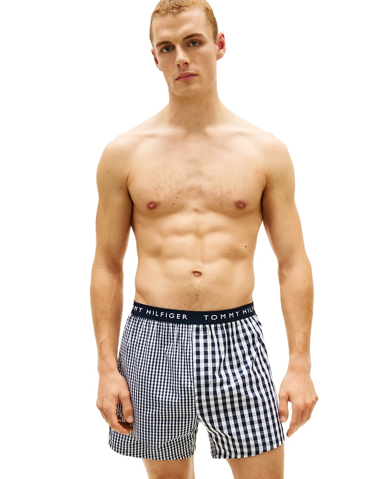 Tommy Hilfiger Men's Cotton Classics Woven Boxer Briefs, 3-Pack Set