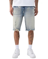 True Religion Men's Frayed Hem Relaxed-Fit Shorts
