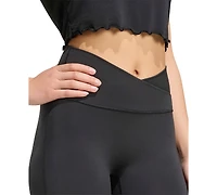 adidas Women's 3-Stripes Studio All Me Flare X-Over Training Tights