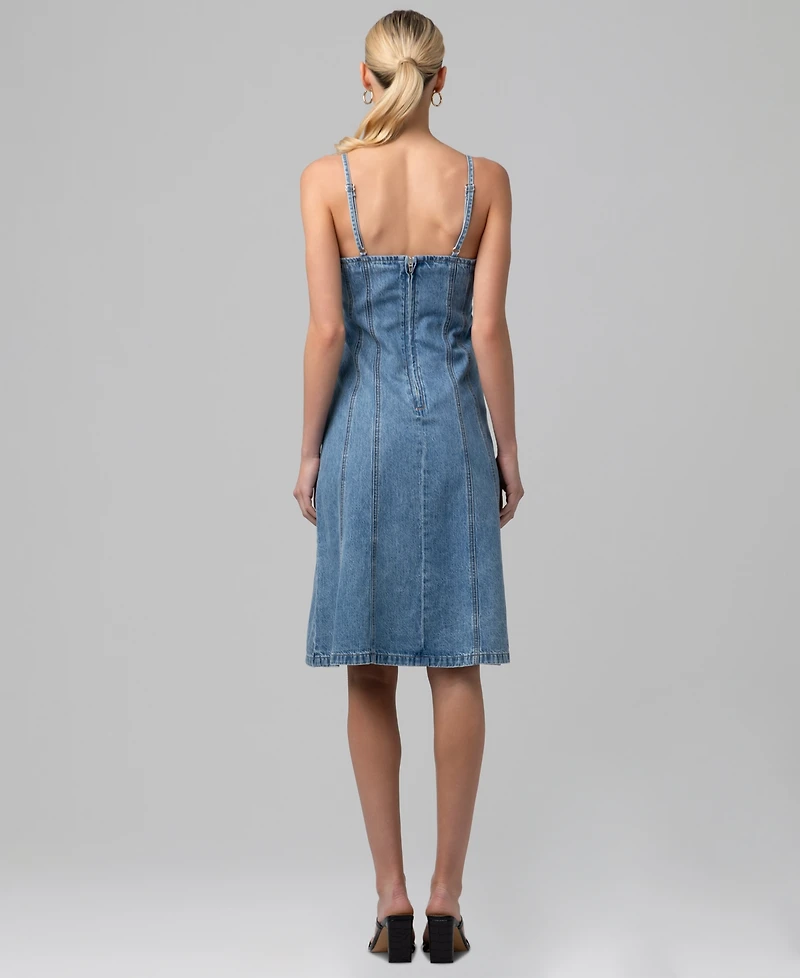 Blank Nyc Women's Sleeveless Denim Midi Dress