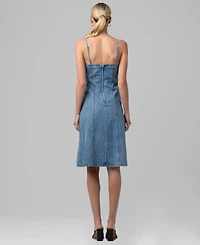 Blank Nyc Women's Sleeveless Denim Midi Dress