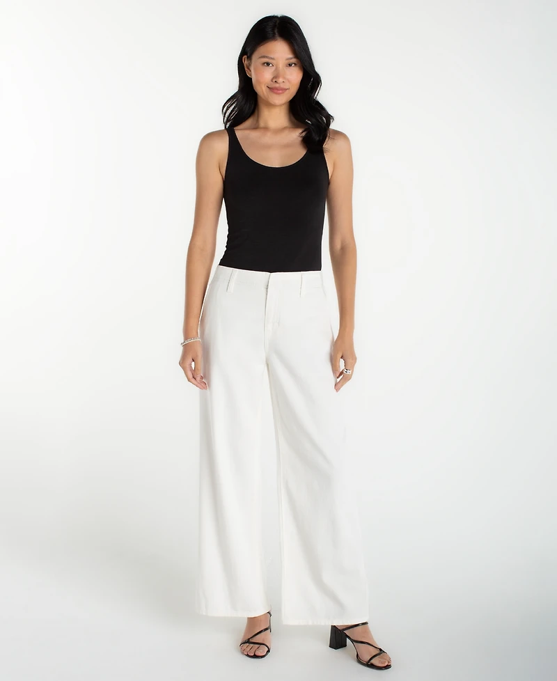Liverpool Los Angeles Petite Weekender Wide-Leg Pants