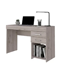 Fm Furniture Austin Writing Computer Desk, Two Drawers, One Cabinet