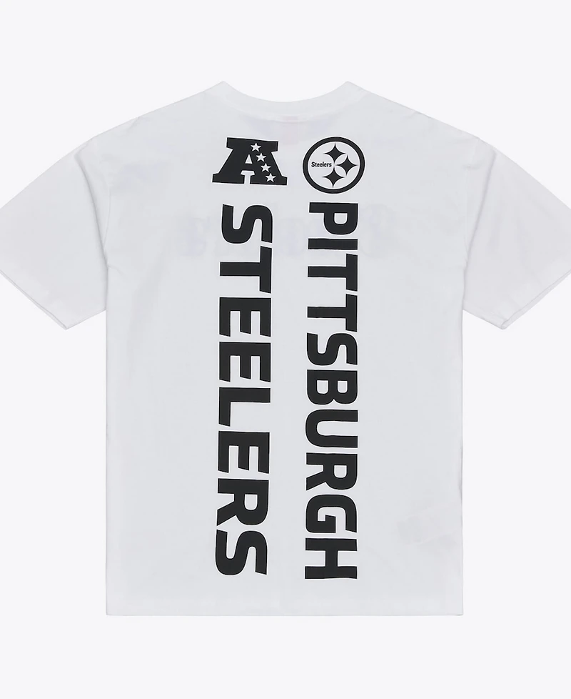 Mitchell & Ness Men's White Pittsburgh Steelers Monochrome T-Shirt