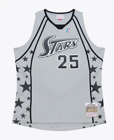 Mitchell & Ness Men's and Women's Becky Hammon Silver San Antonio Stars Court Origins 2007 Swingman Jersey