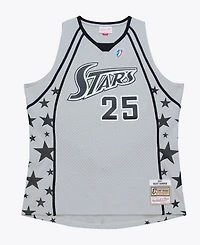 Mitchell & Ness Men's and Women's Becky Hammon Silver San Antonio Stars Court Origins 2007 Swingman Jersey