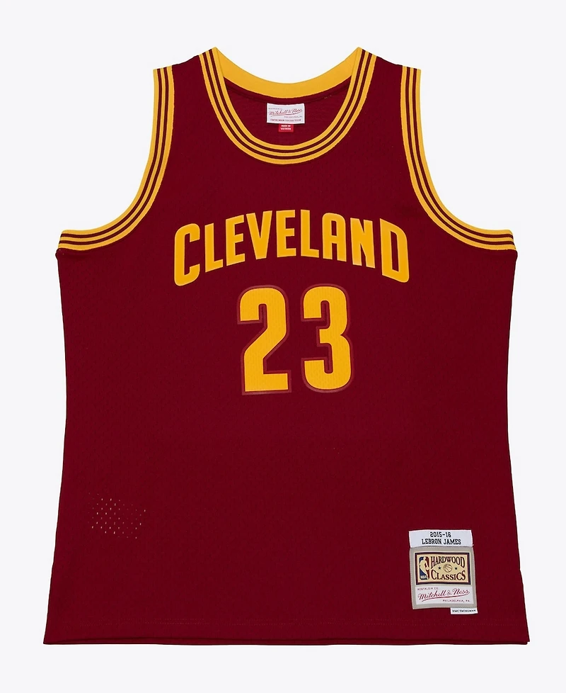 Mitchell & Ness Men's LeBron James Wine Cleveland Cavaliers 2015-16 Swingman Jersey