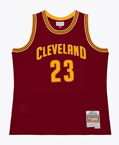 Mitchell & Ness Men's LeBron James Wine Cleveland Cavaliers 2015-16 Swingman Jersey