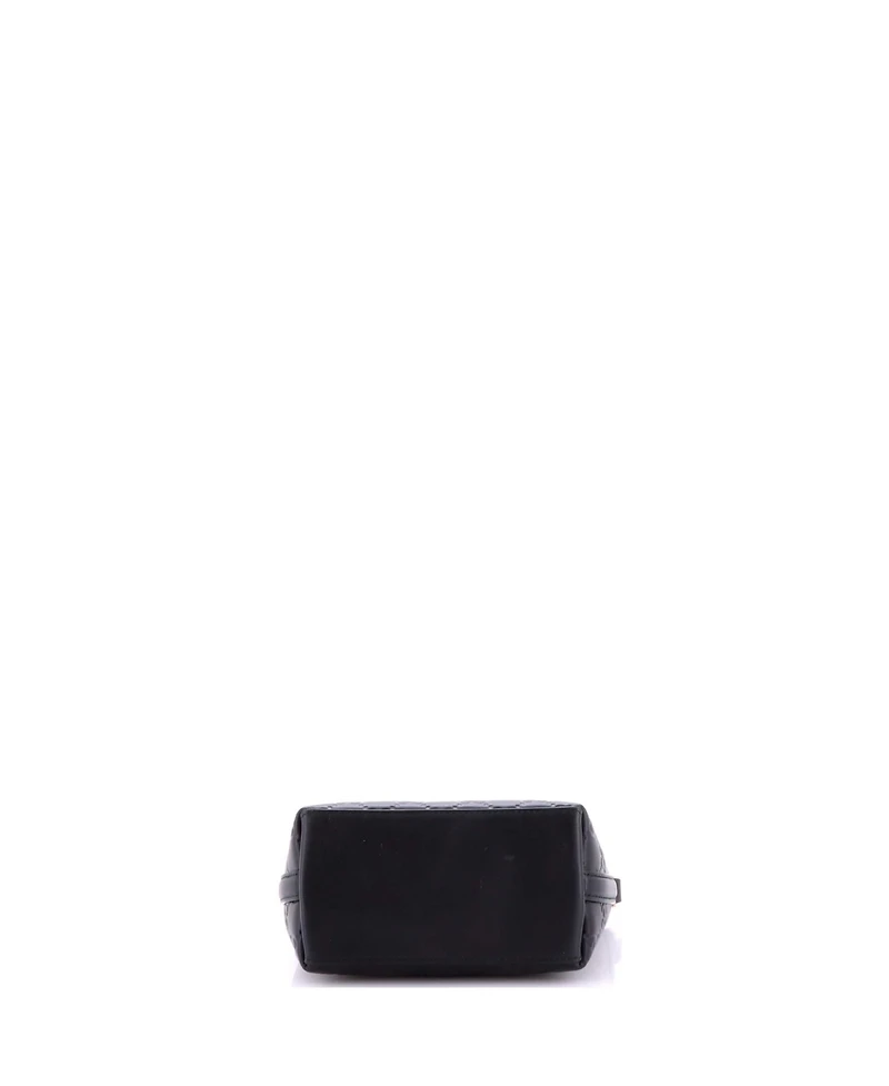 Pre-Owned Gucci Nano Gg Emblem Bucket Bag Gg Debossed Leather