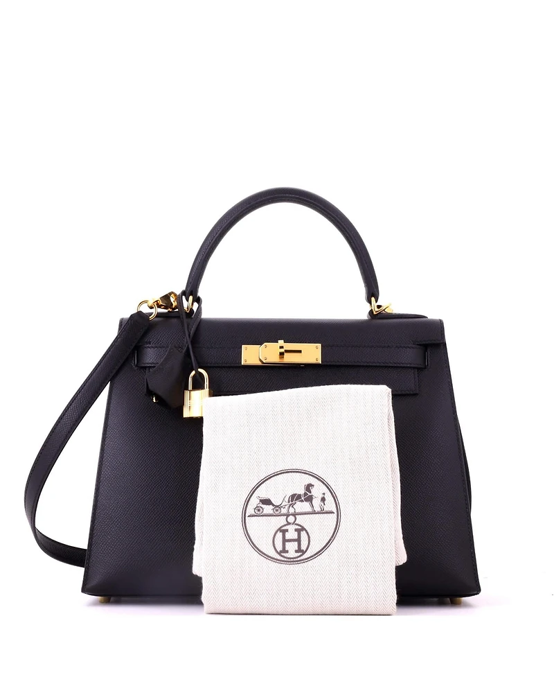 Pre-Owned HERMES Kelly Handbag Epsom with Gold Hardware