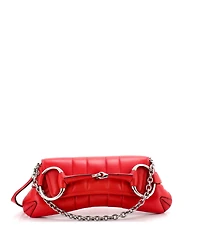 Pre-Owned Gucci Medium Horsebit Chain Shoulder Bag Vertical Quilted Leather