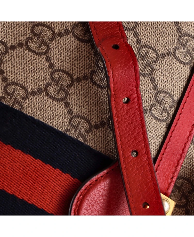Pre-Owned Gucci Medium Queen Margaret Shoulder Bag Gg Coated Canvas