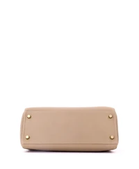 Pre-Owned HERMES Kelly 28 Handbag Light Clemence with Gold Hardware