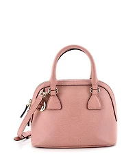 Pre-Owned Gucci Mini Convertible Dome Satchel Leather