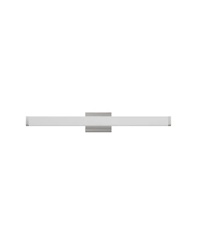Busdays 33 Inch Brushed Nickel Square Led Bathroom Vanity Light 18W 6000K Wall Bar Fixture Over Mirror