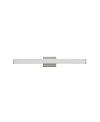Busdays 33 Inch Brushed Nickel Square Led Bathroom Vanity Light 18W 6000K Wall Bar Fixture Over Mirror