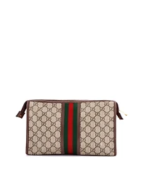 Pre-Owned Gucci Medium Ophidia Pouch Gg Coated Canvas