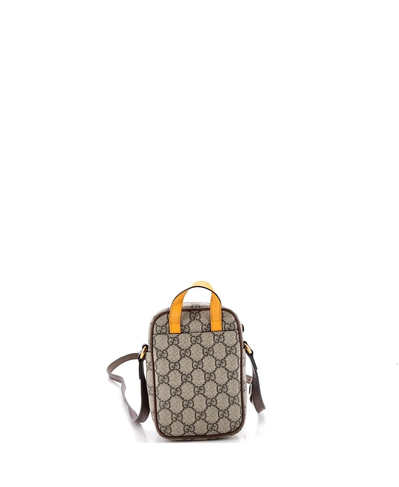 Pre-Owned Gucci Mini Neo Vintage Top Handle Crossbody Bag Gg Coated Canvas