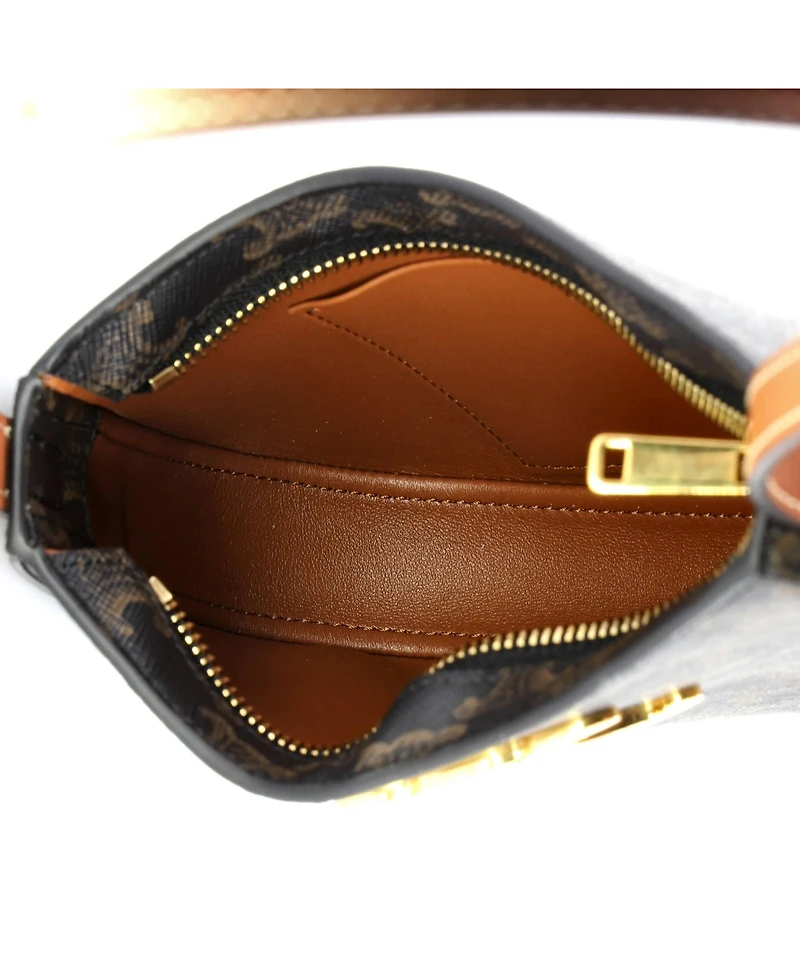 Pre-Owned Celine Medium Triomphe Tilly Bag Triomphe Coated Canvas