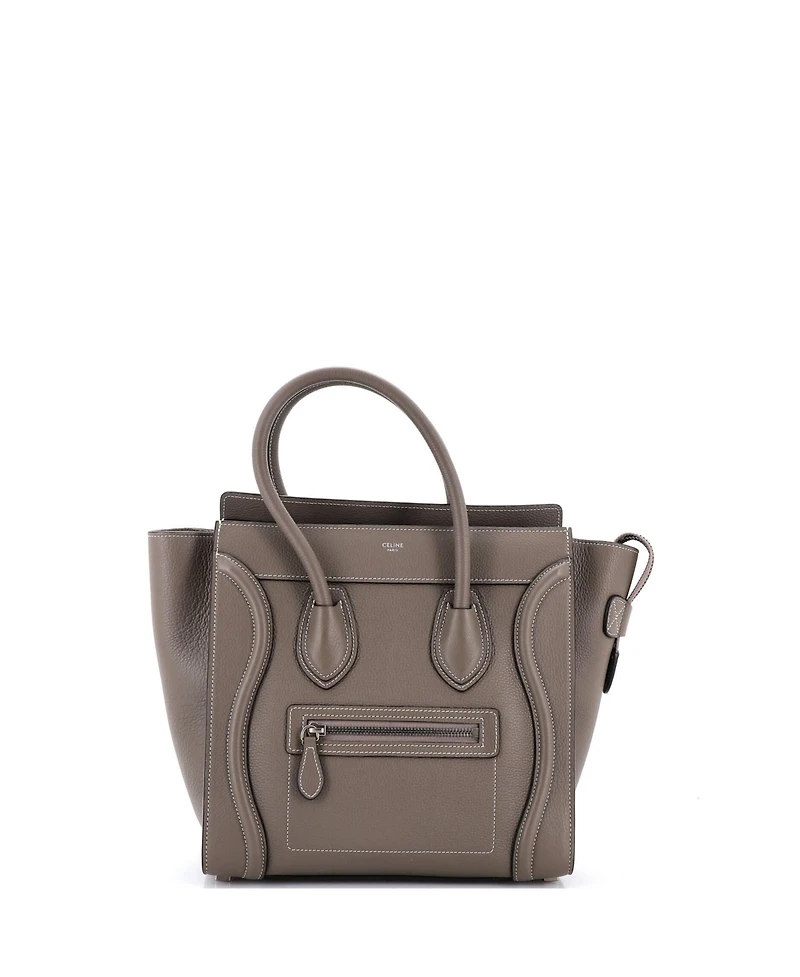 Pre-Owned Celine Micro Luggage Bag Grainy Leather