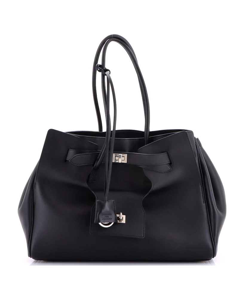 Pre-Owned Balenciaga Medium Bel Air Carry All Bag Leather