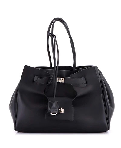 Pre-Owned Balenciaga Medium Bel Air Carry All Bag Leather