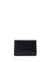Pre-Owned Gucci Mini Emily Chain Flap Bag Microguccissima Leather