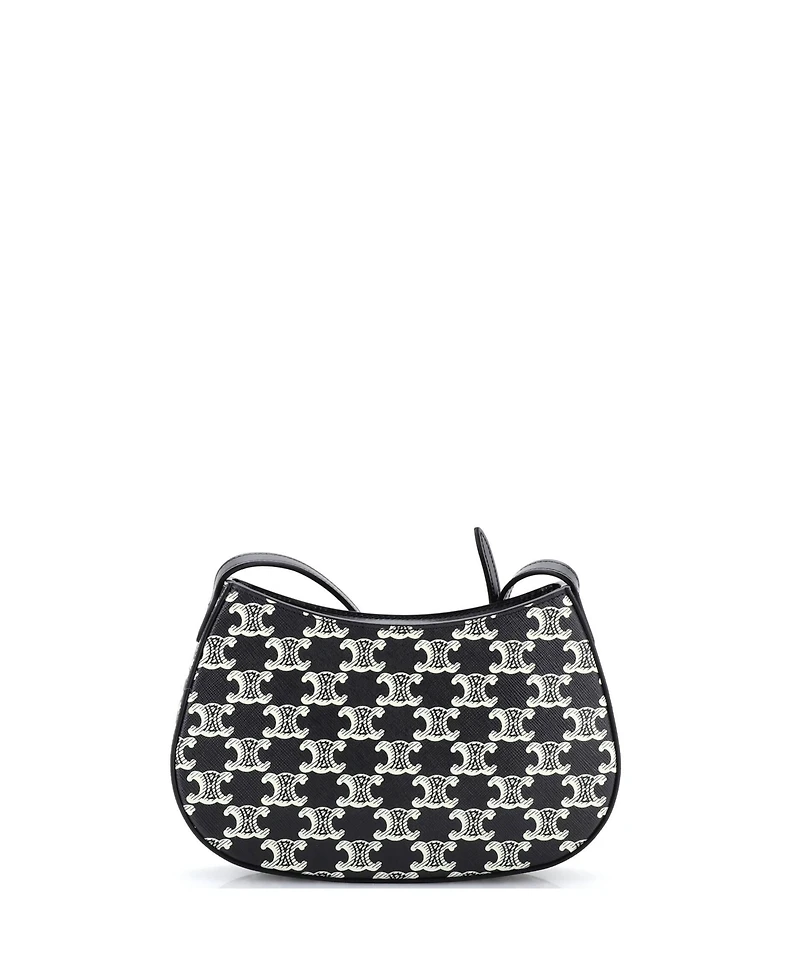 Pre-Owned Celine Medium Triomphe Tilly Bag Triomphe Coated Canvas