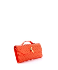 Pre-Owned Bottega Veneta Long Andiamo Top Handle Clutch Intrecciato Nappa