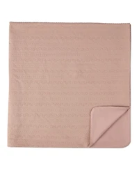 MeMoi Baby Faux-Cable Cotton-Rich Textured Swaddling Blanket