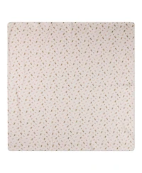 MeMoi Baby Girls Floral-Printed Double-Sided 100% Cotton Snuggle Blanket