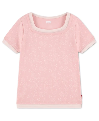 Levi's Girls' 7-16 Layered Short-Sleeve Top