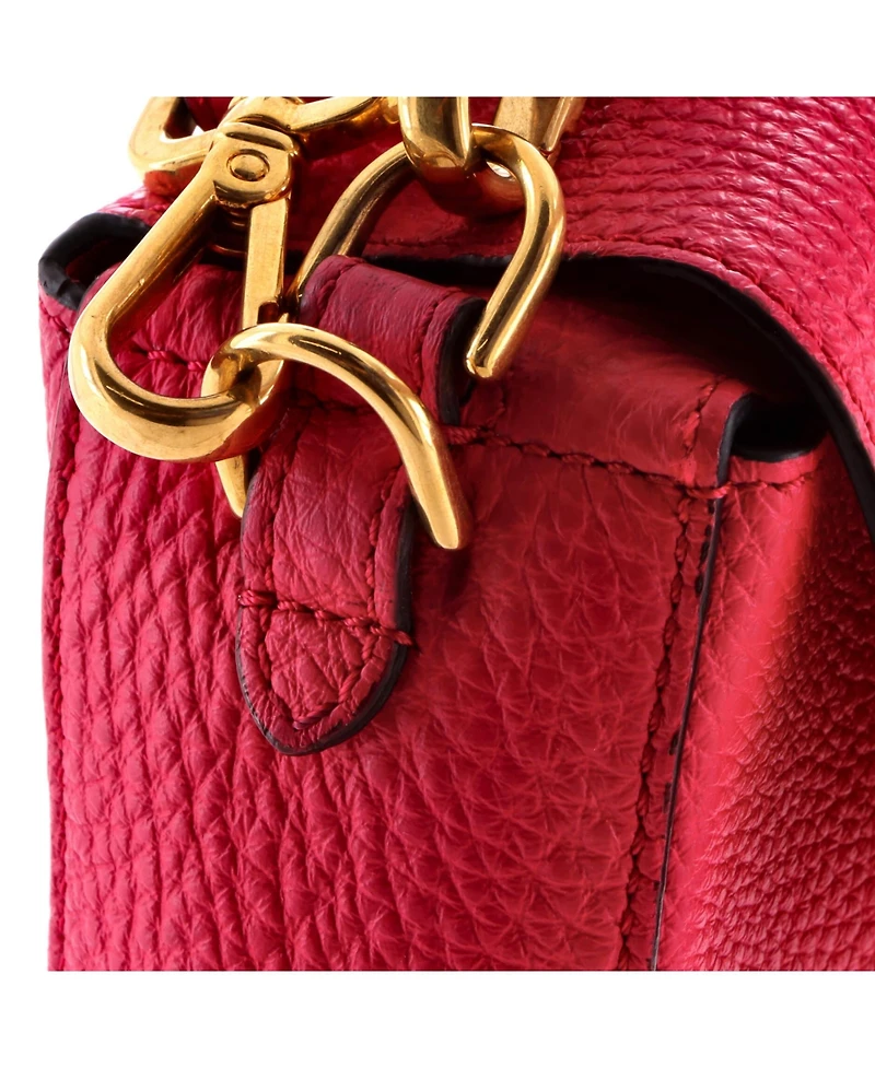 Pre-Owned Fendi Medium Selleria Baguette Nm Bag Leather