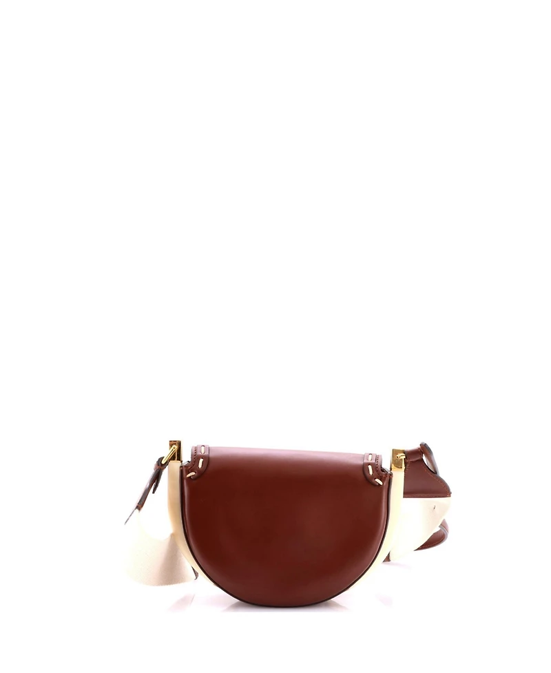 Pre-Owned Fendi Moonlight Flap Bag Leather with Plexiglass Detail