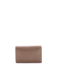 Pre-Owned Fendi Logo Wallet on Chain Embossed Leather