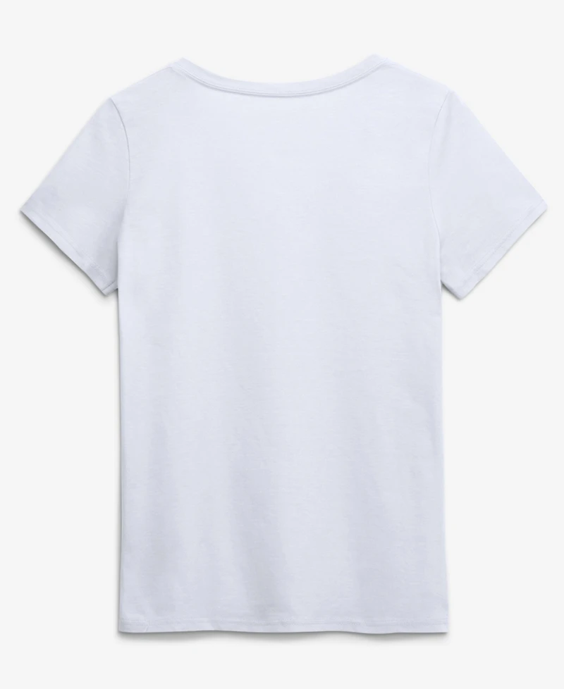 Logo Athletic Women's White Buffalo Bills Primary V-Neck T-Shirt