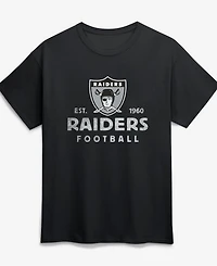 Logo Athletic Men's Black Las Vegas Raiders Vintage Arch T-Shirt