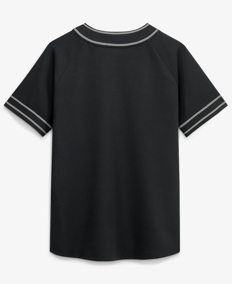 Fanatics Women's Black Chicago White Sox Diva Race Ahead Raglan V-Neck T-Shirt