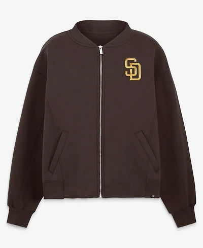 Fanatics Women's Brown San Diego Padres Oversized Rage Against Full-Zip Jacket
