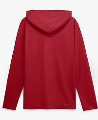 Nike Men's Red Cincinnati Reds Authentic Collection Dri-fit Long Sleeve Hooded T-Shirt