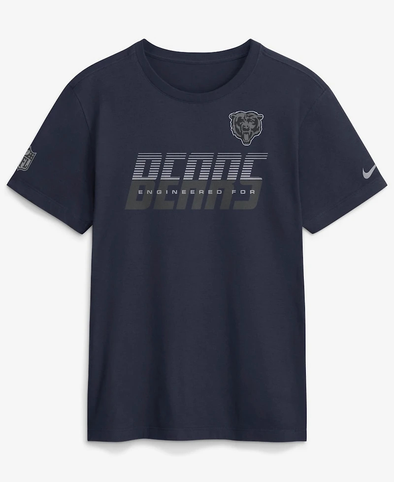 Nike Men's Navy Chicago Bears Sideline Dri-fit T-Shirt