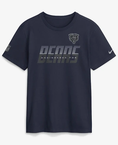 Nike Men's Navy Chicago Bears Sideline Dri-fit T-Shirt