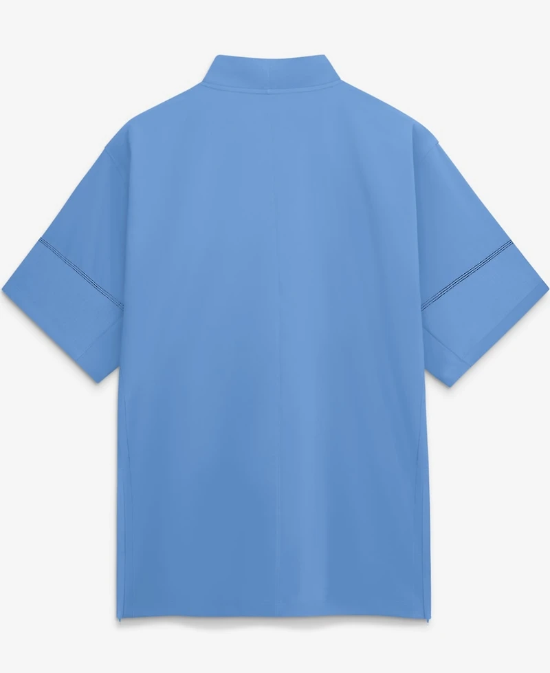 Jordan Men's Carolina Blue North Tar Heels 2026 Sideline Short Sleeve Quarter-Zip Coach Jacket