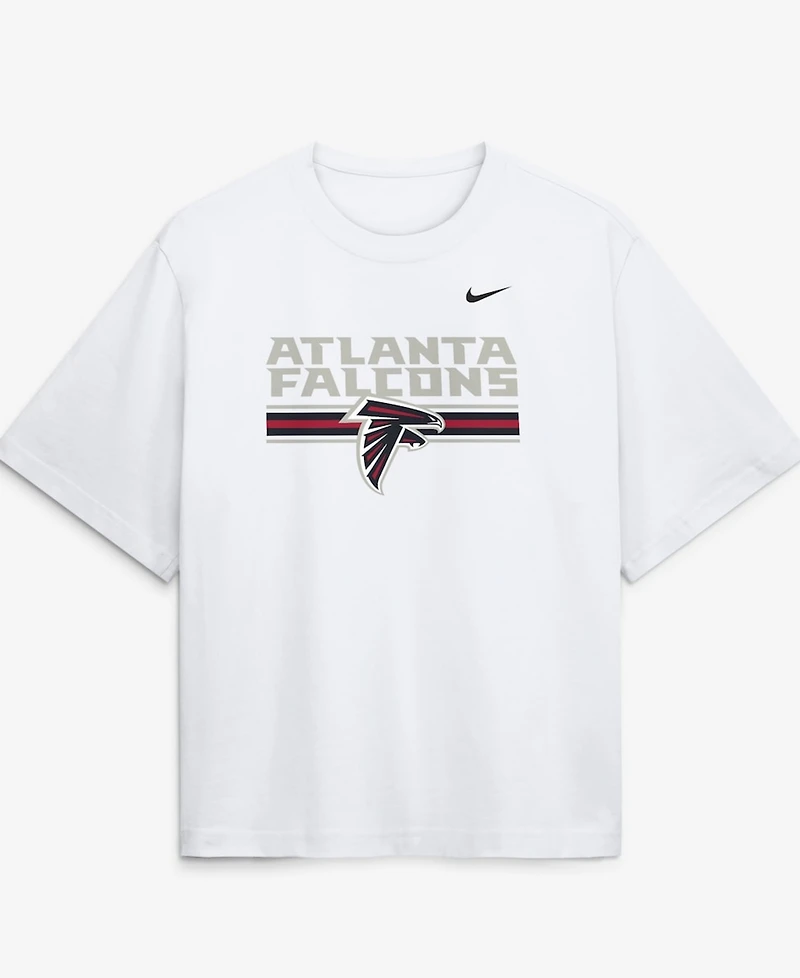 Nike Women's White Atlanta Falcons Redesign Boxy T-Shirt