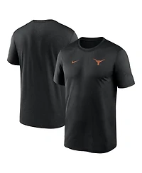 Nike Men's Black Texas Longhorns 2025 Sideline Small Logo Legend Dri-fit T-Shirt