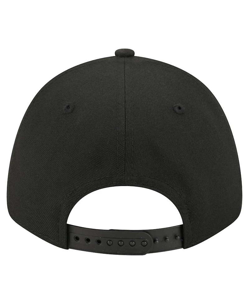 New Era Men's Black Carolina Panthers Core Team 9FORTY Adjustable Hat