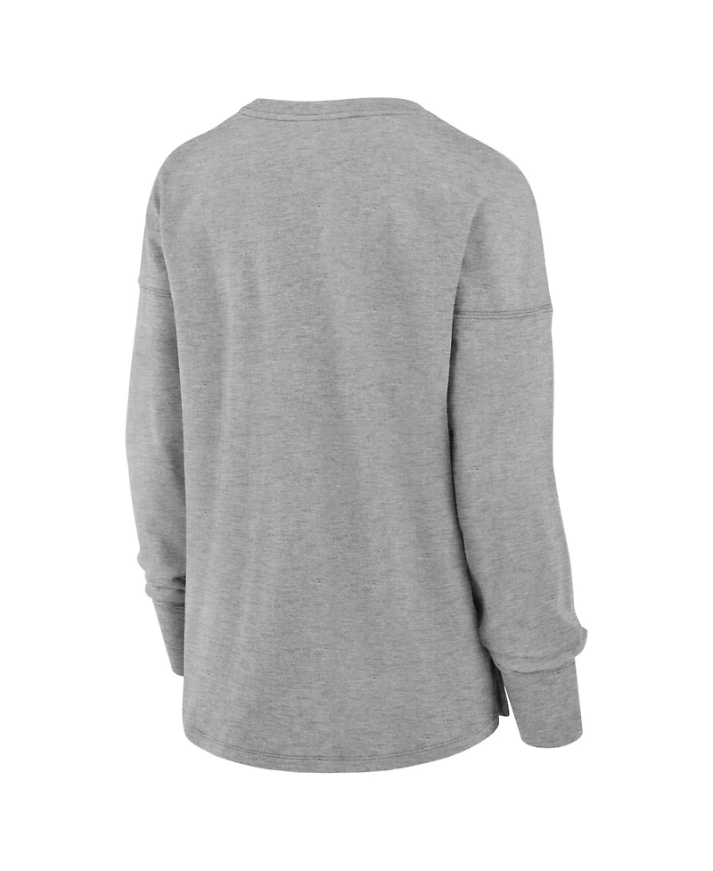 Fanatics Women's Heather Gray Cleveland Browns Hometown Legacy Long Sleeve T-Shirt